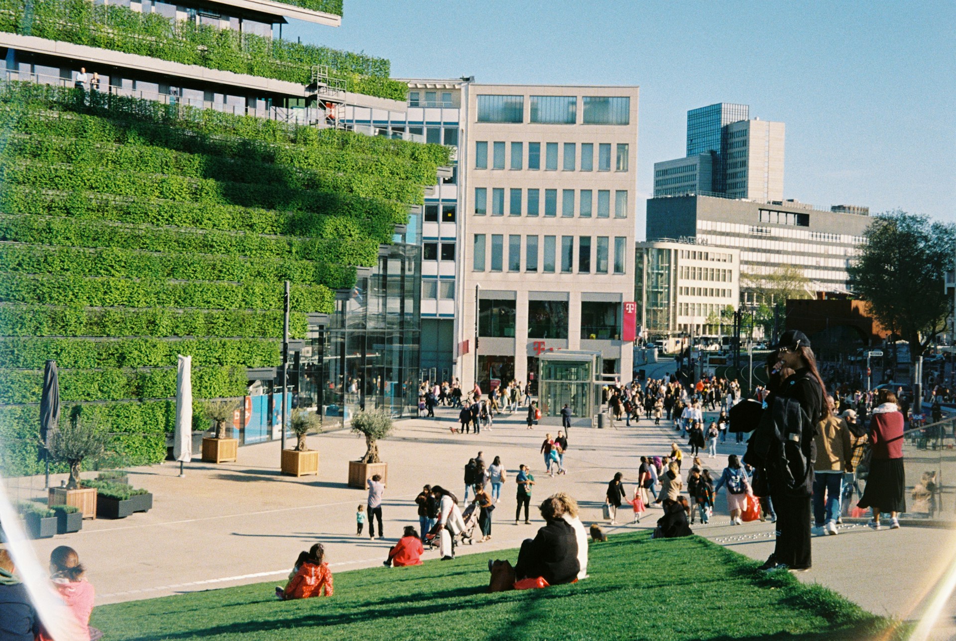 Vibrant cityscape of a revitalized Qualified Opportunity Zone community